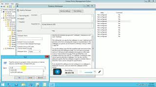 How to set desktop wallpaper through group policy in server 2012