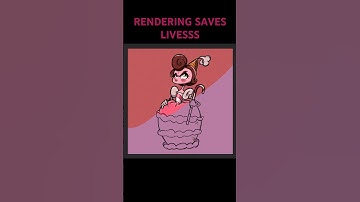 RENDERING SAVES LIVES #art #digitalart #artist #drawing #animation #recommended #fypage #shorts #art