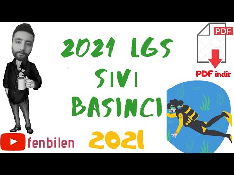 8. Sınıf Sıvı Basıncı / 2021 LGS Fen Bilimleri / 7. Ders / +PDF / fenbilen