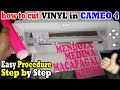 How to cut vinyl in cameo 4