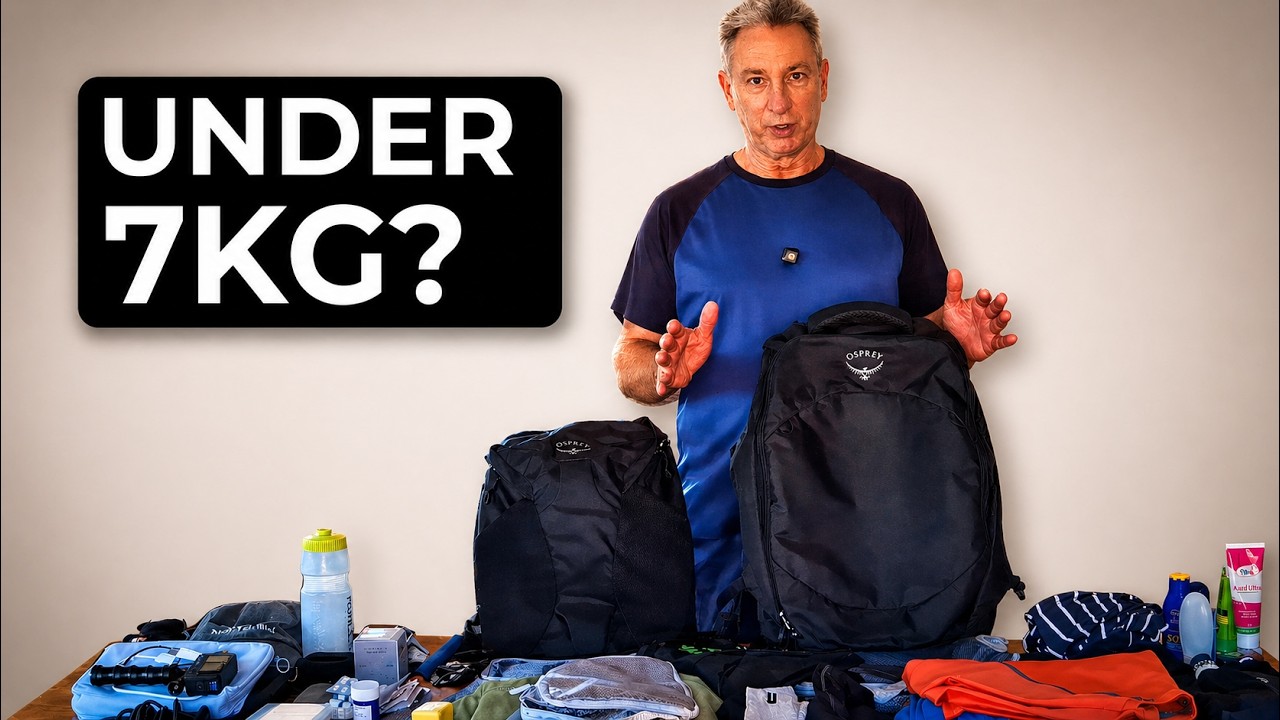 What Fits In Our Osprey 40 | 7kg Carry-On Challenge