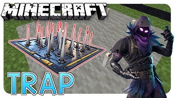 FORTNITE TRAP in MINECRAFT!!!! - Minecraft command block tutorial