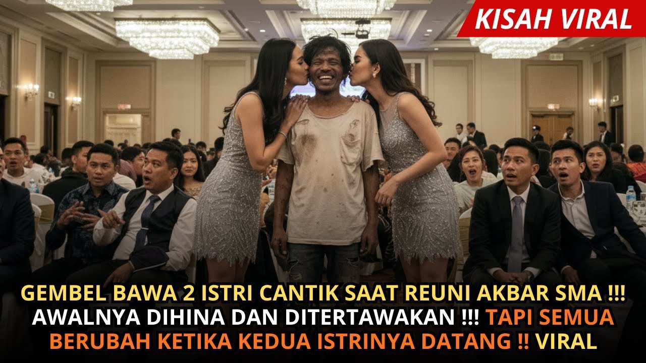 GEMBEL BAWA 2 ISTRI SAAT REUNI AKBAR SEKOLAH !!! SEMUANYA TERKEJUT KETIKA KEDUA ISTRI-NYA DATANG !!!
