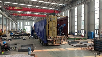 S092 Unveiling the Epic Loading of a 40ft Open Top Container: A Must-See Trailer C