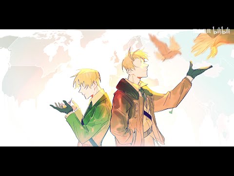 【手描きAPヘタリア|USUK/米英】Patchwork Staccato  (Hetalia Vietsub/Engsub)