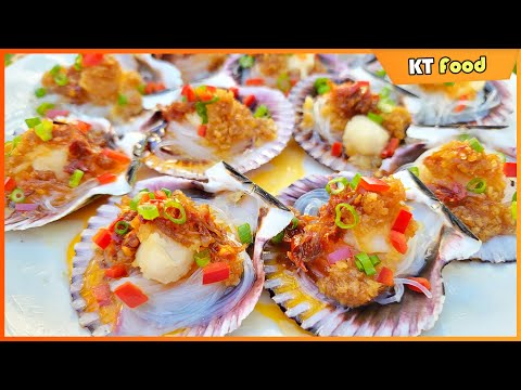 Video [ENG SUB] Cách Làm SÒ ĐIỆP Hấp Miến Tỏi ăn với XO... - youtube