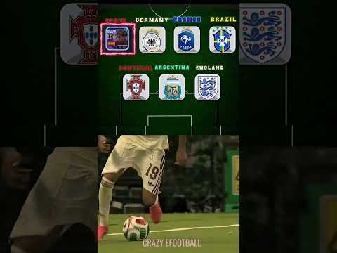 Harry Kane Picks ONE From Every Country 🌍🥶 | eFootball #Shorts