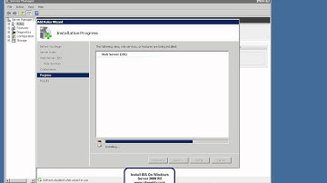 Install IIS On Windows Server 2008 R2