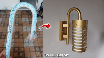 PVC Pipe Craft Ideas: How to Make Wall Decoration Lamps