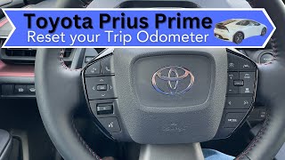 Resetting Trip Odometer on Toyota Prius Prime  QUICK and EASY!
