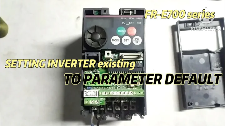 Factory reset parameters to default on Inverter FR-E700 series