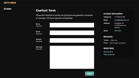 HTML Contact Form Dynamic use PHP Part#01