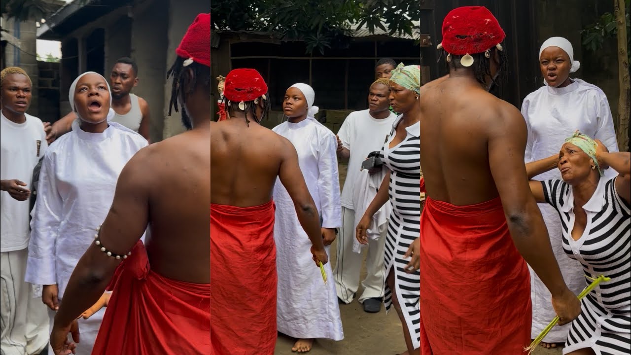 PROPHETESS TRINITY GIRL FACED ANOTHER JUJU MAM WHO CAME TO SEND US OUT OF THE VILLAGE BUT THIS