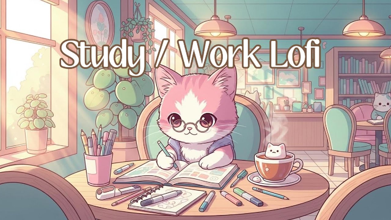 Lofi Music for Studying, Working & Deep Focus | Cozy Cafe Coworking