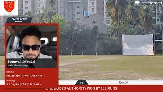 Live Cricket Match | Undecided Authority vs Eric XI | 05-Feb-23 01:02 PM 20 overs | CQube League RED screenshot 3
