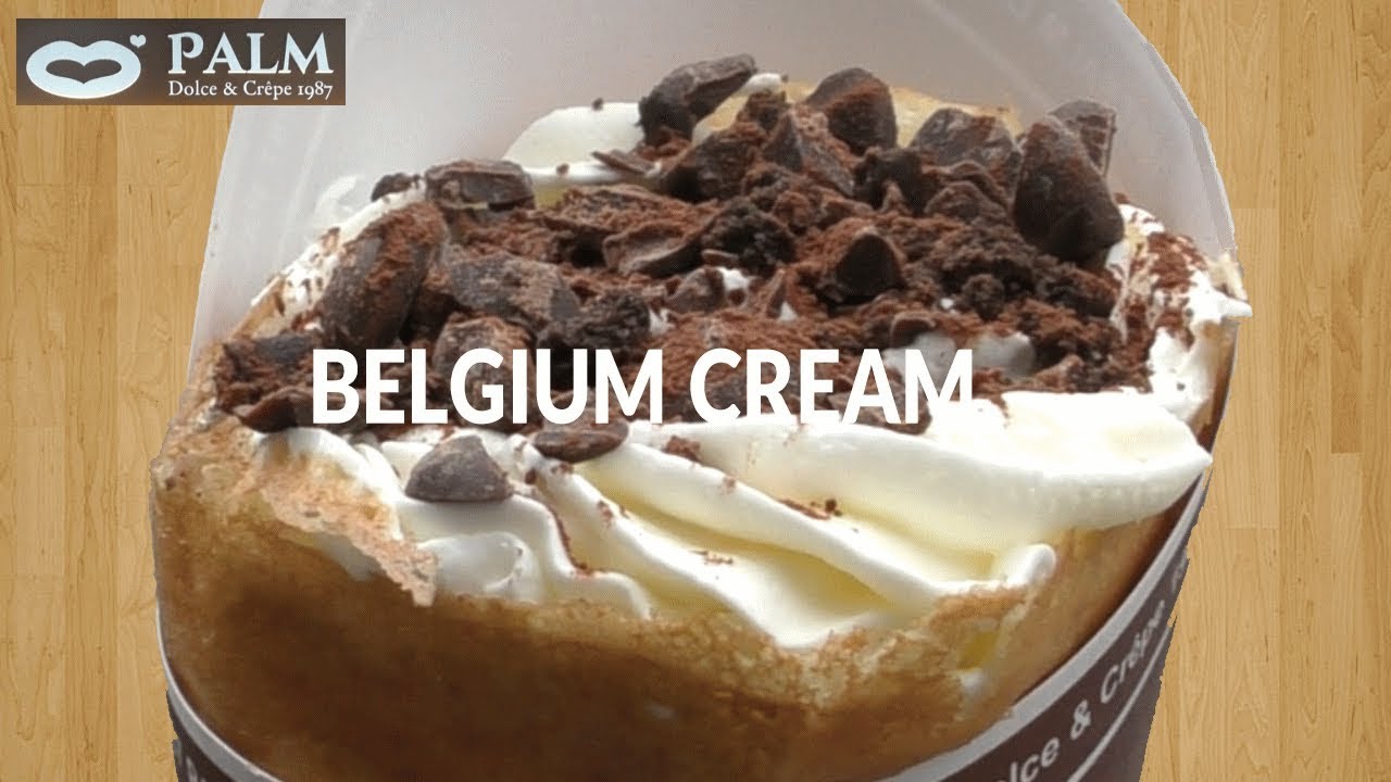 ベルギー生チョコ 780円【大阪クレープ】BELGIUM CREAM【パーム ドルチェ＆クレープ】