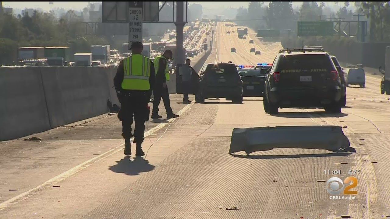 Driver Killed In Fiery Wreck On 60 Freeway In Hacienda Heights Despite