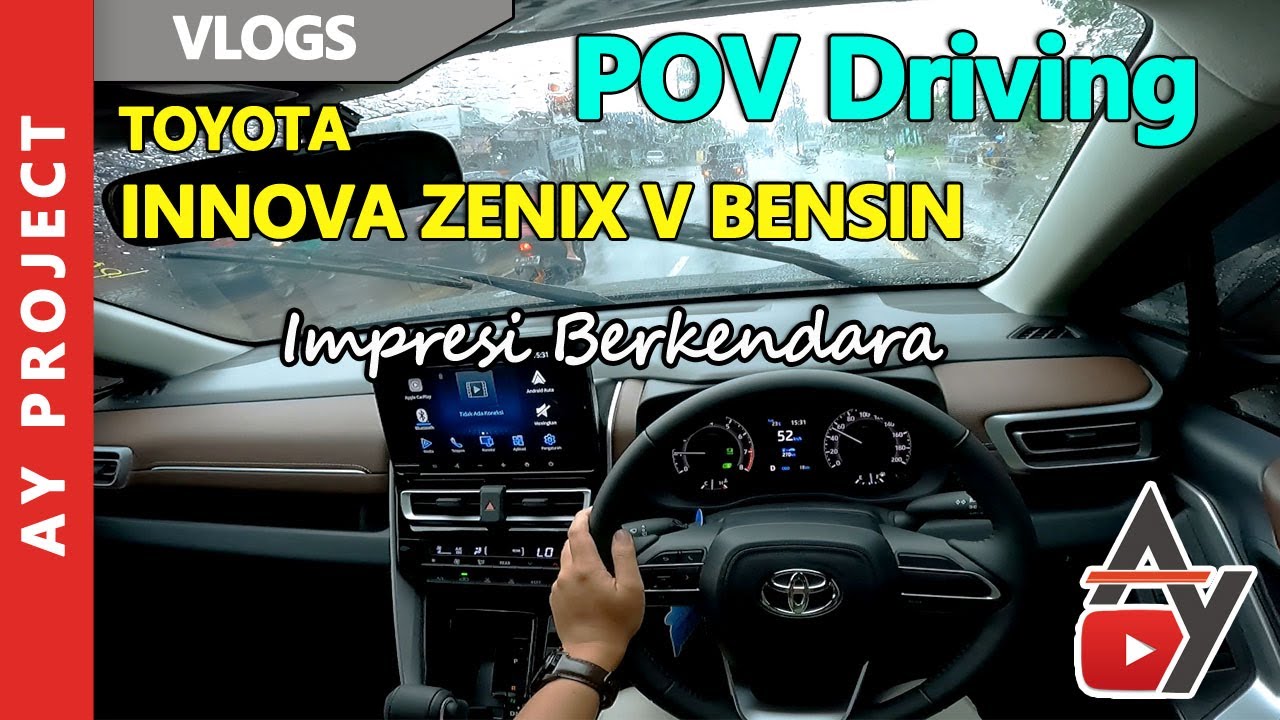 Driving Innova POV Driving Toyota Innova ZENIX V Bensin | AY Project | Indonesia - YouTube