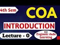 Computer Organization &amp; Architecture New Starting Lecture-0 ( INTRODUCTION )RGPV @Engineerdude-g6m 