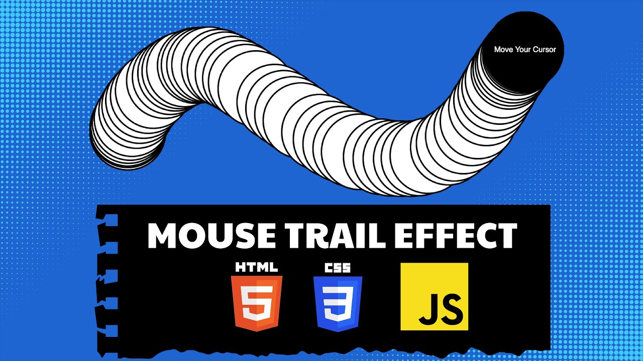 Mouse Trail Using Html CSS And Javascript - Javascript Mousemove Cursor  Trail Effects 