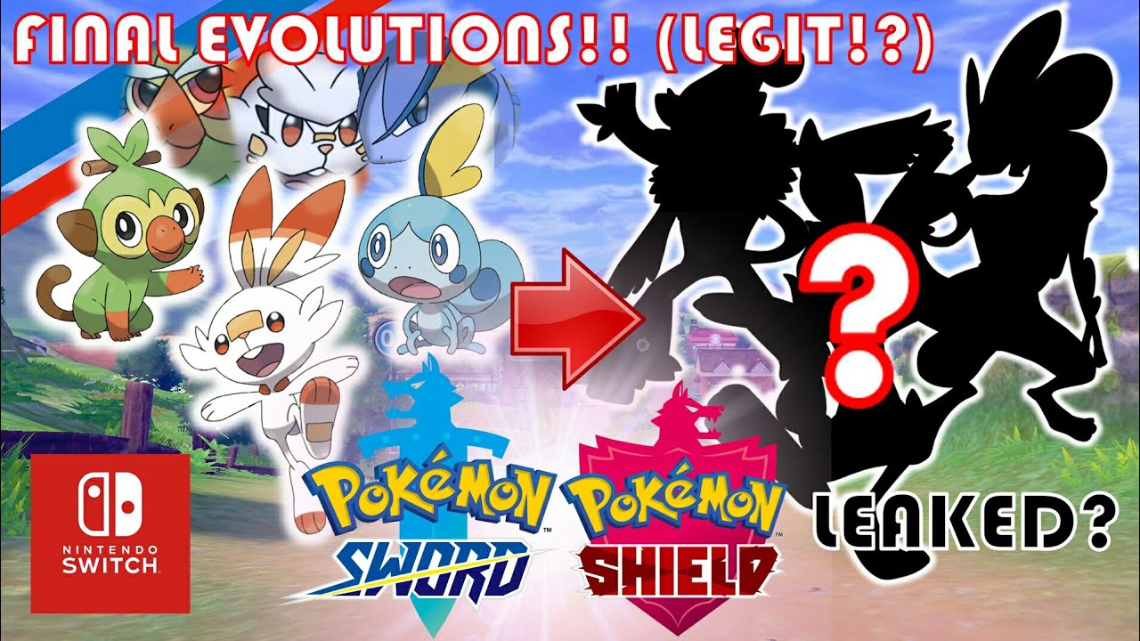 Pokemon Sword Shield Final Evolutions Starter Pokemons Leaked