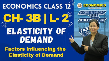 Economics Class 12th | Chapter 3B | Elasticity of Demand | Lecture 2 | Prof. Nazneen Shaikh |