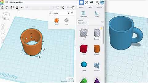 Making a Mug in TinkerCad