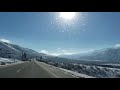 Driving in the winter on Hwy 21 in Boise County Idaho