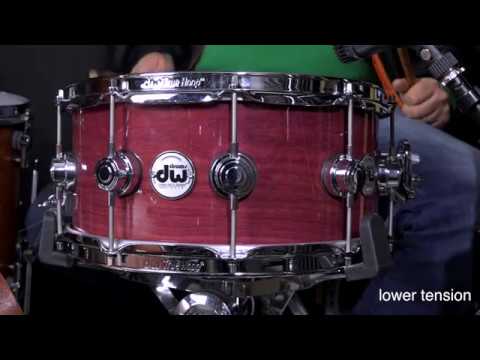 DW Collectors Purple Heart x6.5 Snare   YouTube