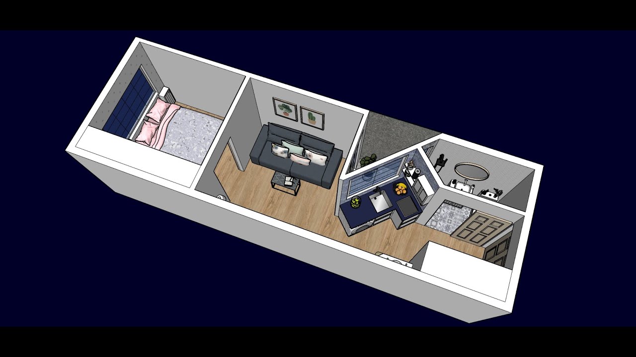 casa-3x9-metros-1-habitacion-patio-interior-youtube