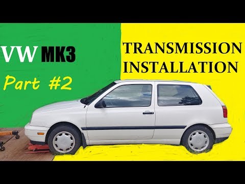 HOW TO INSTALL TRANSMISSION on Volkswagen GOLF, JETTA MK3. Complete Guide.