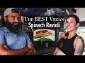 Spinach Cheese Ravioli (Vegan) | Recipe Video in Vieques with a Guest