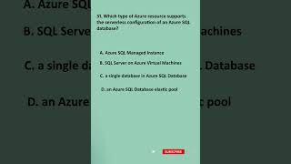 Azure Data Fundamentals DP - 900 Q 31 100% PASS EXAM