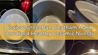 Review GreenPan Chatham Hard Anodized Healthy Ceramic Nonstick, 3QT Saucepan Pot with Lid, PFAS-Free
