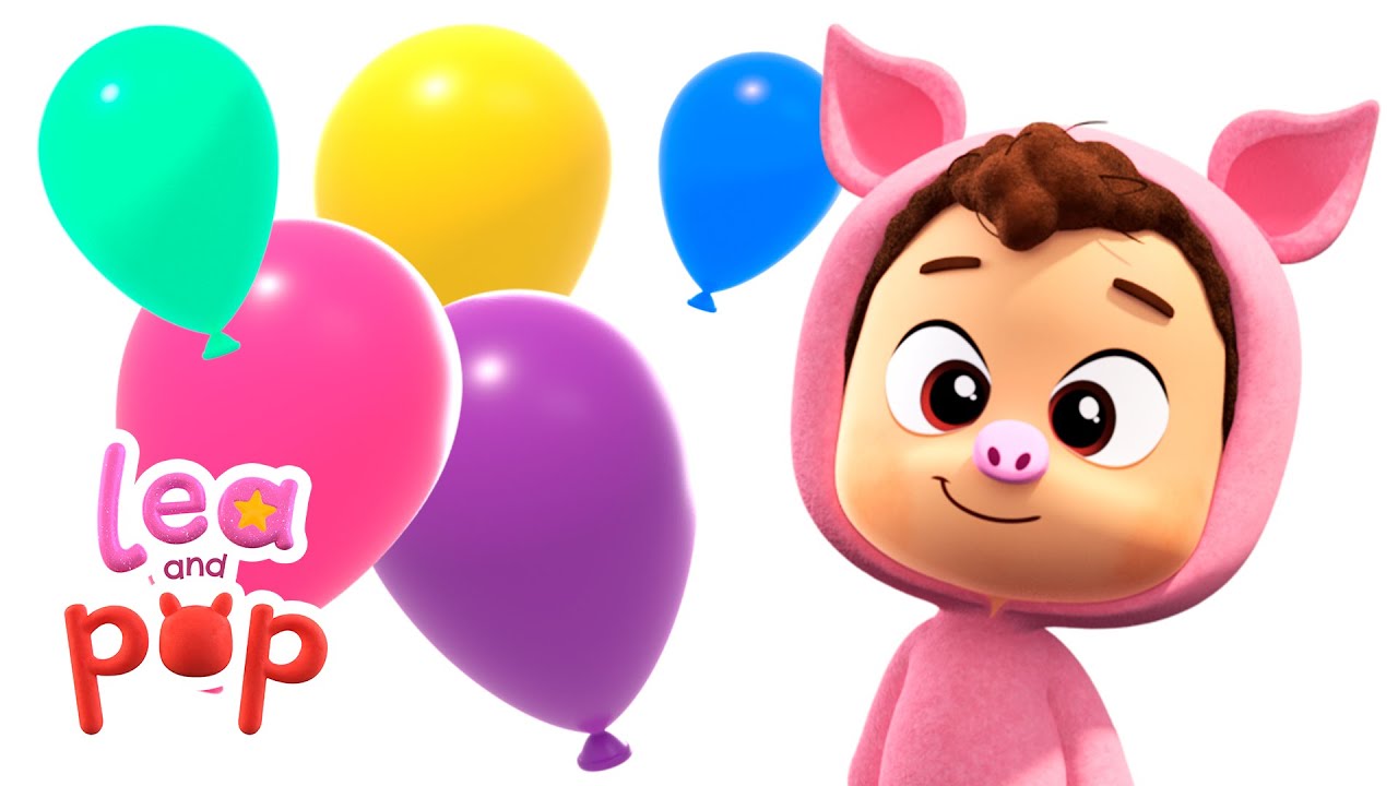The Colorful Pigs 🎶  Lea and Pop Nursery Rhymes & Cartoons Compilation 🌈