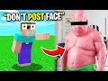 NOOB SHOWED FACE REVEAL on FACE CAM! (Minecraft)