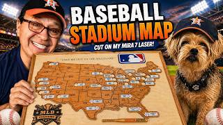 Baseball Stadium Map - Laser Cut! #aeonvip @AeonLaserUSA