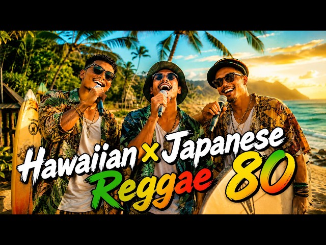 Hawaiian×Japanese Reggae80【夏の夜⭐️】M.Vo.3人 - YouTube