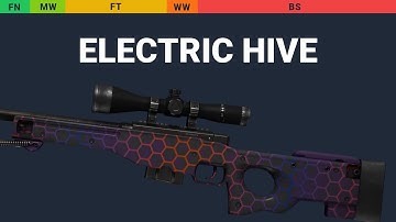 AWP Electric Hive - Skin Float And Wear Preview