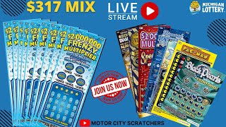 $317 Michigan Lottery Tickets Mix + End of the Frenzy Multiplier Book #MCS