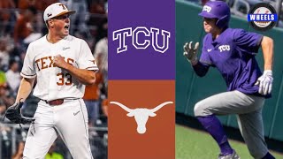 #23 TCU vs #7 Texas Highlights (Game 1) | 2022 College Baseball Highlights