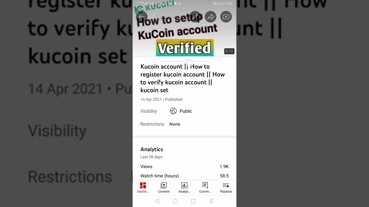 Kucoin, how to get dynamic code in kucoin