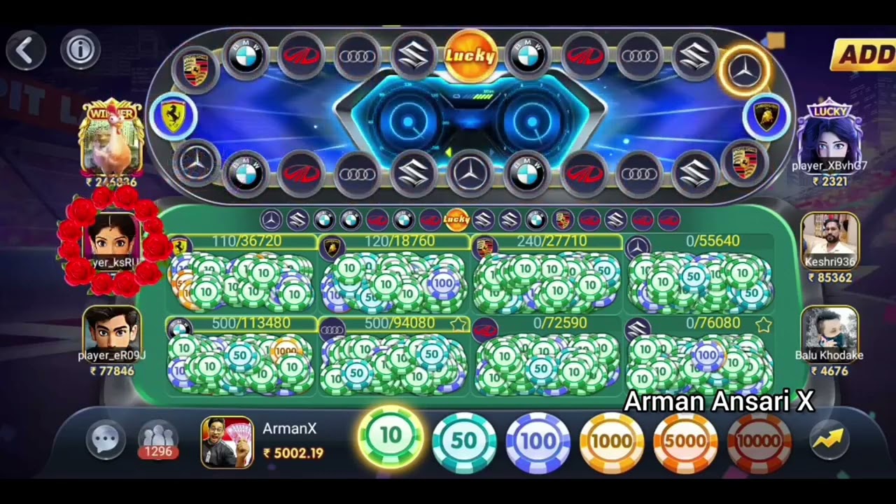 Arman ansari car roulette tricks  | Teen patti master new game | New teen patti app | Teen patti 