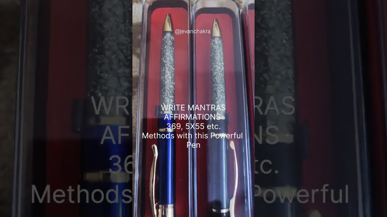 Pyrite Abhimantrit Pen Manifest your Dreams 