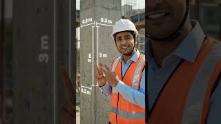Column Ka Volume Kaise Nikale? | Civil Engineering #Shorts