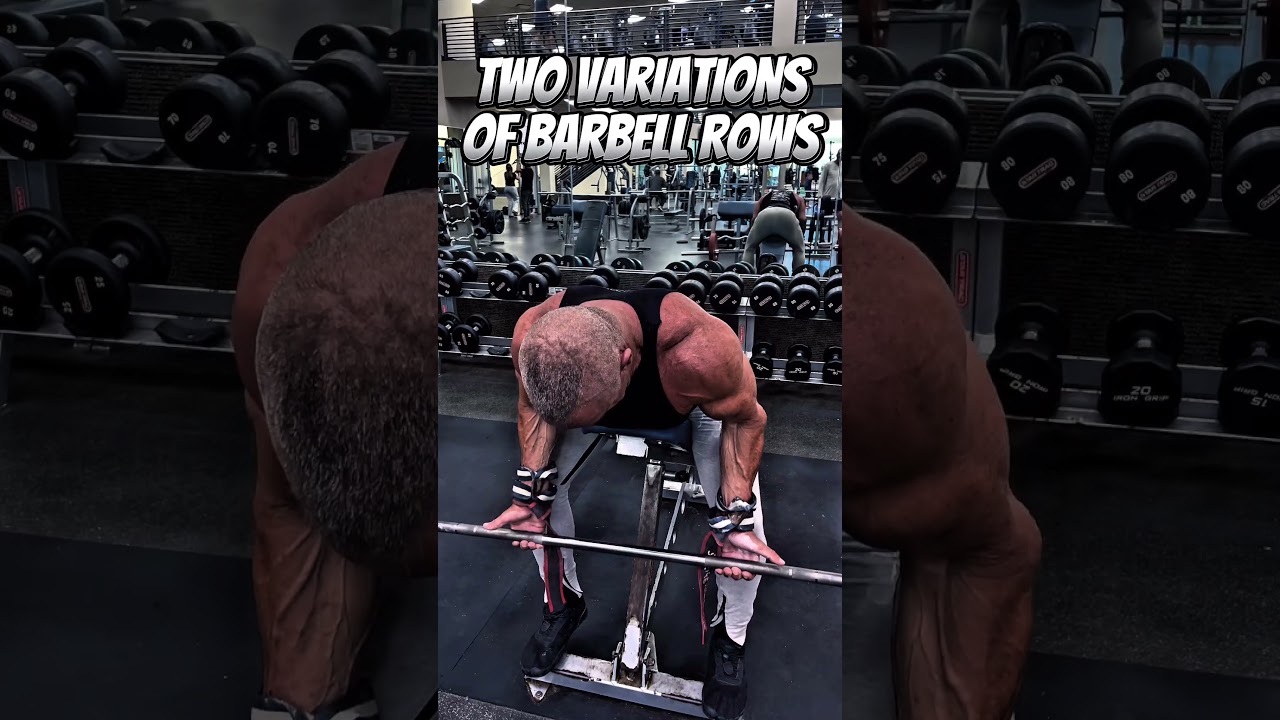 TWO VARIATIONS OF THE BARBELL ROW #workout #motivation #muscle #workouttips #ROWS
