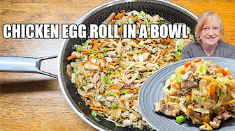 CHICKEN EGG ROLL IN A BOWL It's A Low Carb Quick Cabbage Dish