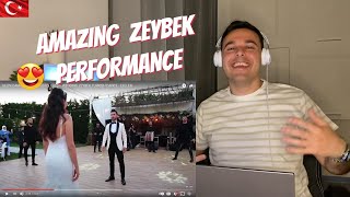 🇹🇷 AMAZING WEDDING TURKISH ZEYBEK DANCE PERFORMANCE | ITALIAN REACTION