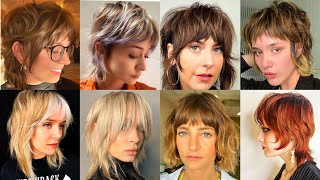 Beautiful Layered bob haircut styles With Curtain Bangs|| Transformation #haircut #bobcut