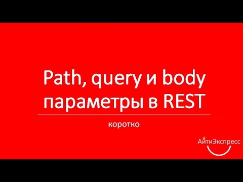 Ксения Погорельских - Path, query и body параметры в HTTP (REST)